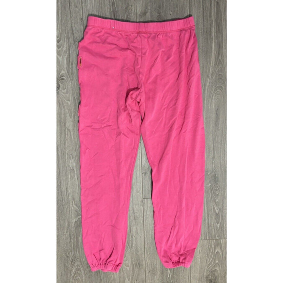 Aeropostale Barbiecore Pink Sequined Logo Sweat Pants Lounge Athleisure Medium - Picture 2 of 8